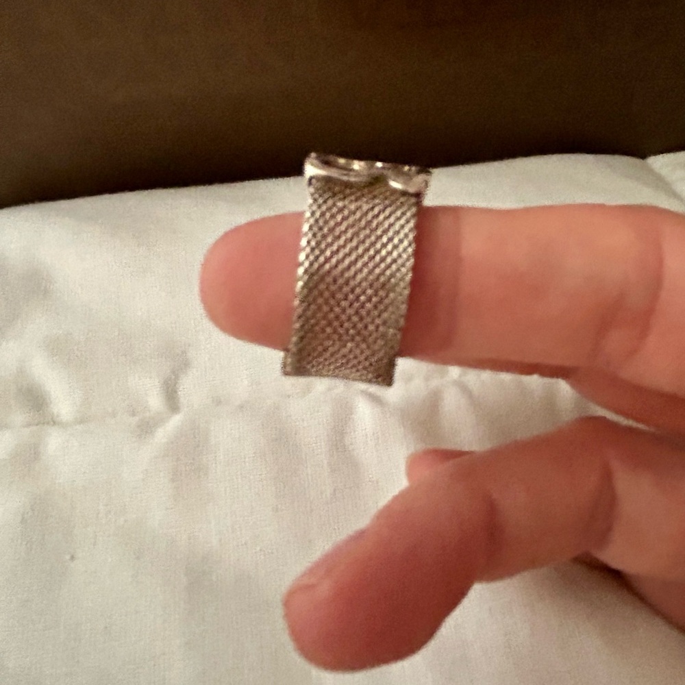 Tous Silver Mesh Ring with Silver Bear Motif - Picture 5 of 7